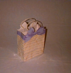 frilly gift bag